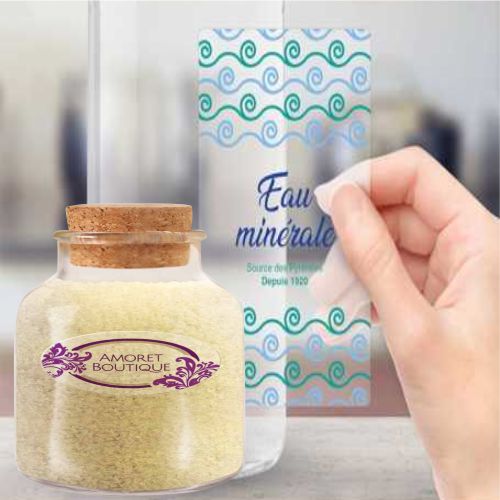 Diseño e impresión de etiquetas transparentes en polipropileno, ideales para envases de productos de aseo, cosméticos y químicos. Resistentes al agua, alcohol y productos corrosivos, con impresión de alta calidad para mayor durabilidad - Siem Editores, Cali, envíos a nivel nacional.